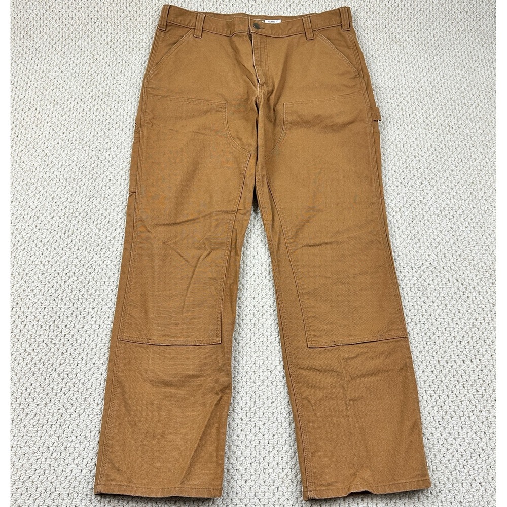 Carhartt Rugged Flex Pant Mens 38x32 Brown Duck Double Front Utility Relaxed Fit - Picture 1 of 13